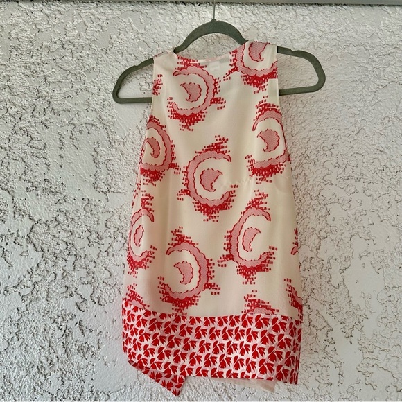 Diane Von Furstenberg Womens Size 2 Blouse Silk Cowl Neck Asymmetrical - Picture 2 of 16